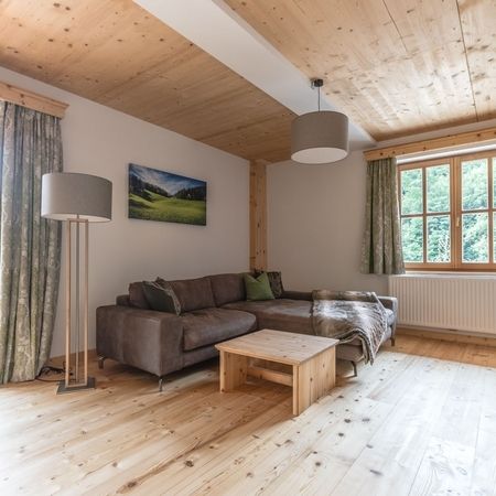 Modernes Wohnzimmer im Appartement Linke Leitn