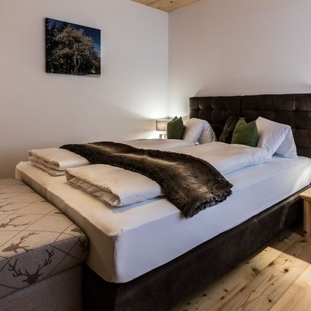 Gemütliches Schlafzimmer mit Doppelbett im Doppelzimmer Wilde Wiese